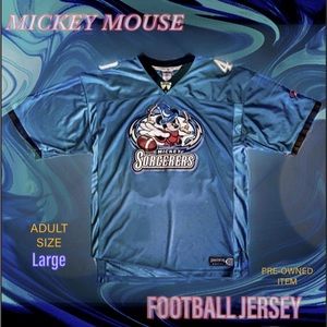 MICKEY MOUSE SOCRERER’S #40 Football Jersey WALT DISNEY WORLD “VINTAGE ITEM”